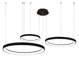 Modern LED csillár Agnes 38+58+78 szabályozható fekete