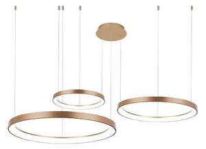 Design LED fényerőszabályzó csillár Agnes 38+58+78 arany