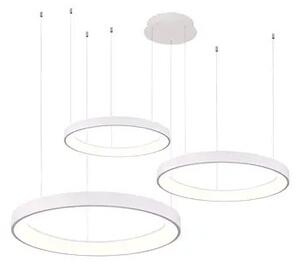 Design LED szabályozható csillár Agnes 38+58+78 fehér