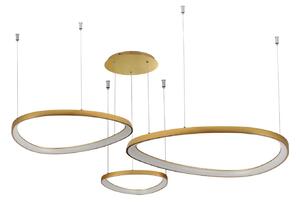 Modern LED csillár Amanda 42+62+82 CCT arany