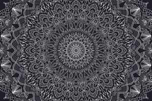 Tapéta részletes dísz Mandala fekete színben
