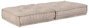 VidaXL Modular Puff Light Brown 70x70x36 Szövet