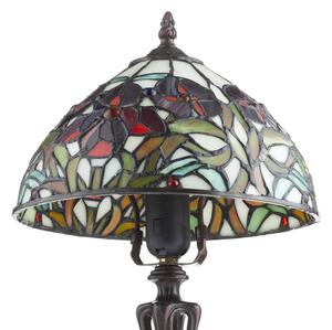 Artistar ELINE klasszikus Tiffany stílusú lámpa 40 cm, Barna / rozsda, Nappali / Étkező, fém, Tiffany