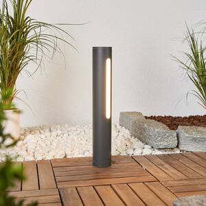 Lucande LED állványlámpa Tomas, 40 cm, sötétszürke, IP54