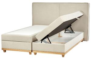Boxspring ágy tárolóval DYNASTY 180 x 200 cm Bézs