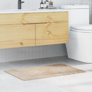 Fürdőszőnyeg Négyszögletes Krém 60x90 cm Poliészter Csúszásmentes