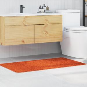 Fürdőszőnyeg Téglalap Narancs 70x120 cm Poliészter Csúszásmentes