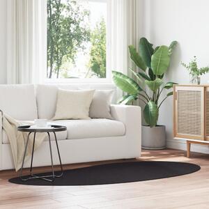 VidaXL Területszőnyeg Fekete 100x200 cm Poliészter Csúszásmentes