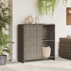 Tárolószekrény Szürke 100x36x102 cm Rattan