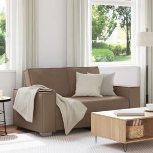 120 cm-es Loveseat Kanapé párnával Cappuccino Műbőr
