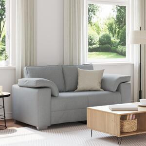Kétfős kanapé Világosszürke 120 cm Textil