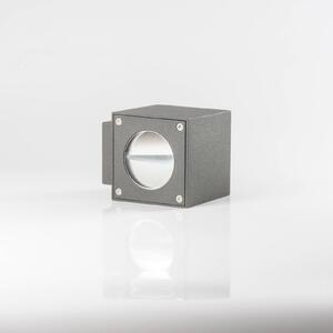 Lucande LED kültéri fali lámpa Jarno, antracit, 2 darabos szett, fém, 9cm, Fekete, Alumínium, Modern