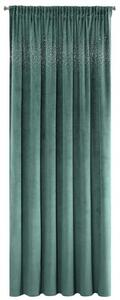 Luxus bársonyos sötétítő függöny türkiz 140 x 270 cm