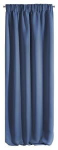 Egyszínű kék sötétítő függöny behúzó szalaggal 135 x 270 cm