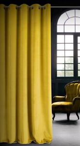 Ringlis mustársárga sötétítő függöny 140 x 250 cm