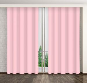 Dekoratív rózsaszín sötétítő függöny Hossz: 250 cm