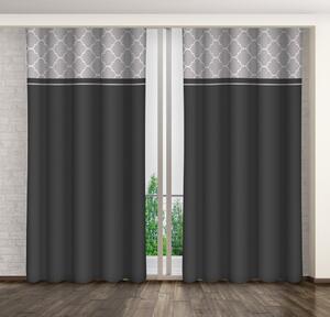 Modern sötétszürke sötétítő függöny Hossz: 250 cm
