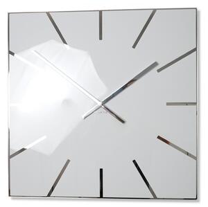 Elegáns négyzet alakú óra fehér színben