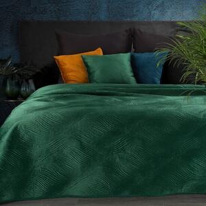 Minőségi steppelt ágytakaró sötétzöld színben Szélesség: 170 cm | Hossz: 210 cm