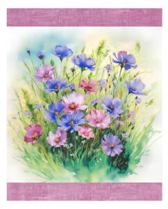 Pamut konyharuha Virágos harmónia digitális nyomtatás MIGU23-1 50x70 cm