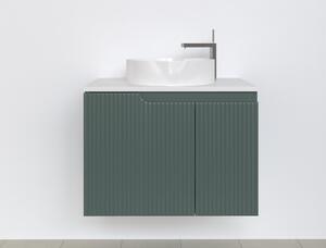 Piramida EURIDIKA fali fürdőszobabútor - mosdópult mosdó nélkül -2 ajtós - PINO ZÖLD - 75 x 48 x 53 cm