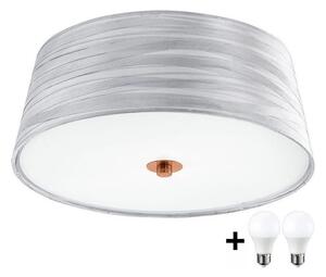 Eglo Eglo 32111- LED Mennyezeti lámpa FONSEA 1 2xE27/9W/230V ezüst/réz LEDEG32111