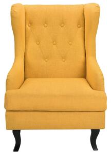 Sárga kárpitozott fotel ALTA