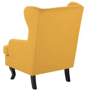 Sárga kárpitozott fotel ALTA