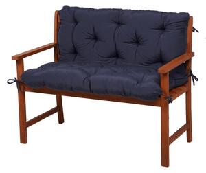Sötétkék kerti székpárna szett padra, 2 db-os 50x100 cm Selby – Sun Garden