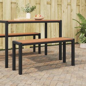 VidaXL Kerti pad Barna 100 x 28 x 45 cm Acél
