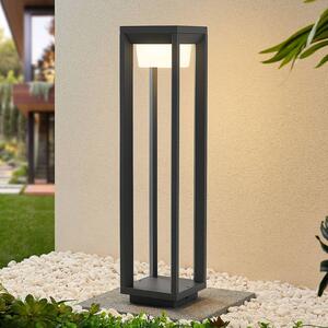 PRIOS Prios LED-es útvilágító lámpa Gamion, 60 cm, antracit, fém, IP54, Alu / szürke / cink, Alumínium, Modern