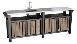 Keter UNITY Chef 415 l Ashwood grillező asztal
