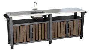 Keter UNITY Chef 415 l grillasztal Walnut