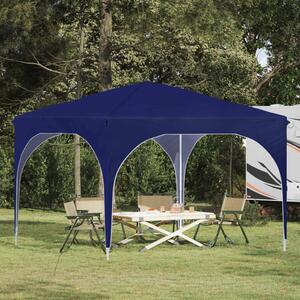 VidaXL Parti sátor 290 x 290 x 245 cm Kék 210D Oxford ezüst bevonattal