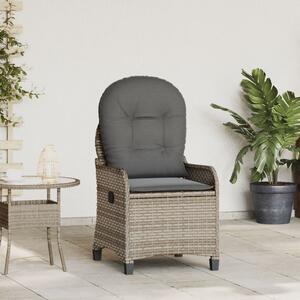 Fotel párnával Szürke Poly Rattan