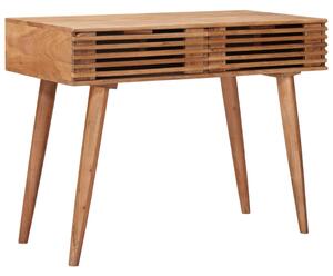Asztal Természetes 100 x 48 x 76 cm Tömör Akácfa és Műanyag Fa