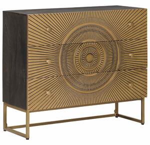 Fiókos szekrény fiókkal Bronz 75 x 30 x 65 cm