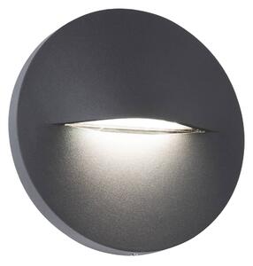 LED kültéri fali lámpa Vita, sötétszürke, Ø 14 cm