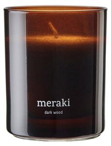 Szója illatú gyertya Meraki Dark Wood 200 g