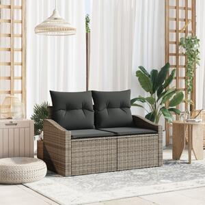 Kerti kanapé párnával tárolóval 123 x 62 x 69 cm polirattan