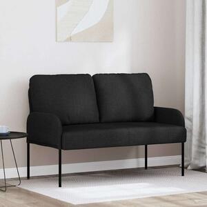 VidaXL Kanapék párnával 110cm Fekete Furnér