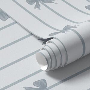 Tapéta Kék masnik csíkos világos háttér előtt, Tapétá geometria, Tapétá geometria csíkok, a01162v2 : Uwalls.hu