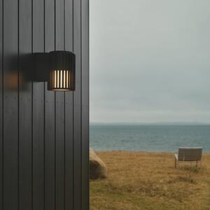 Nordlux Kültéri fali lámpa Aludra Seaside, alumínium, fekete, dimmelhető, Fekete, Alumínium