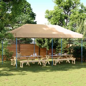 VidaXL Partysátor Bézs 292 x 580 x 315 cm Oxford Szövet