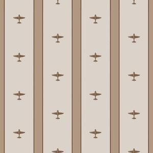 Tapéta Csíkos kis repülőgépek barna háttér előtt, Tapétá geometria, Tapétá geometria csíkok, a01171v2 : Uwalls.hu