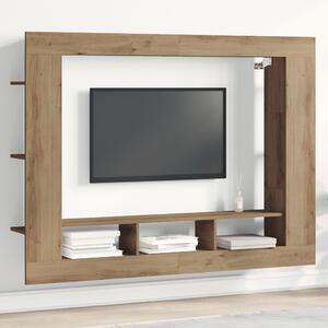 Tv állvány falra szerelhető, Artisan tölgy, 152x22x113 cm