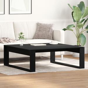 VidaXL Fekete Tölgy Kávézóasztal 100x100x35 cm Tervezett Fa