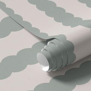 Tapéta Olívazöld hullámos csíkok minimalista stílusban, Tapétá geometria, Tapétá geometria csíkok, a01182v1 : Uwalls.hu