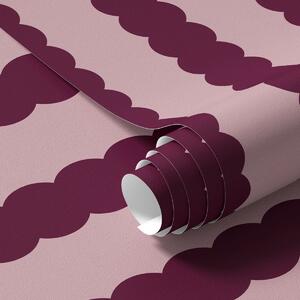 Tapéta Burgundi hullámos csíkok minimalista stílusban, Tapétá geometria, Tapétá geometria csíkok, a01182v5 : Uwalls.hu