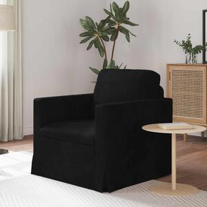 VidaXL Kanapé Fekete 78 x 78 x 80 cm Bársony